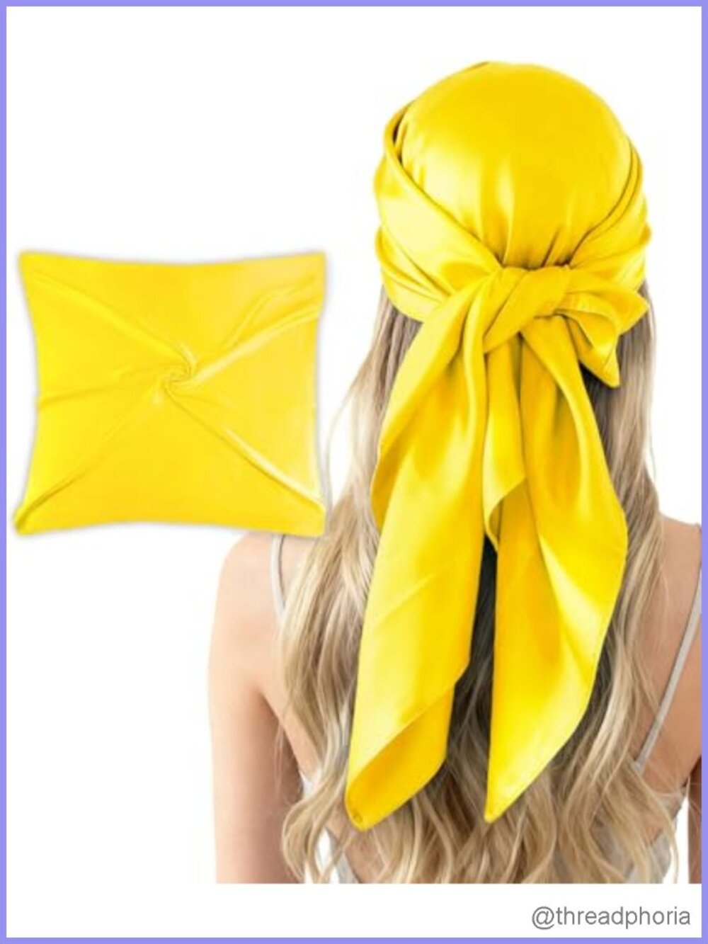 Large Square Silk Feel Satin Scarf 35 Inch Shawl Wrap Headscarf